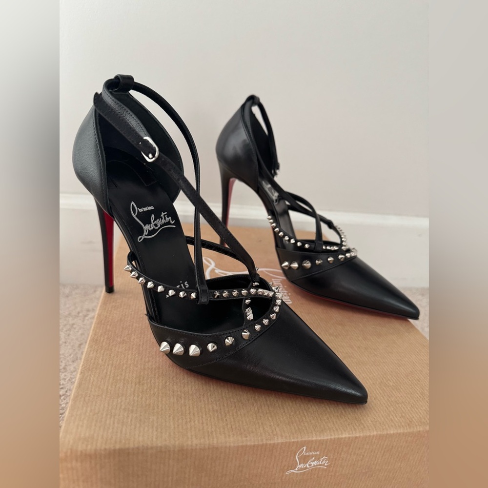 Christian Louboutin Tatooshka Spikes 100 Leather Pump